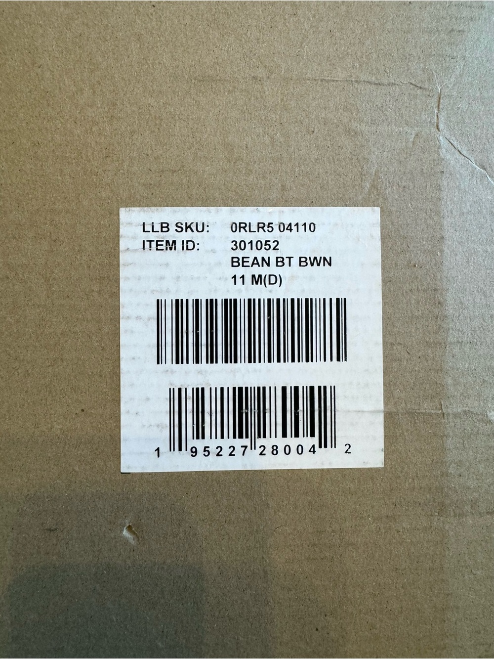 L.L.Bean Mountain Slippers Suede Fleece Lined Bean Boot Brown Men's 11 NIB - Picture 11 of 11